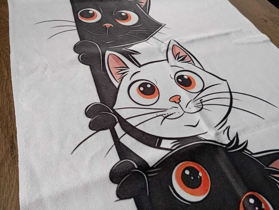 2 ścierki kuchenne z uroczymi kotami