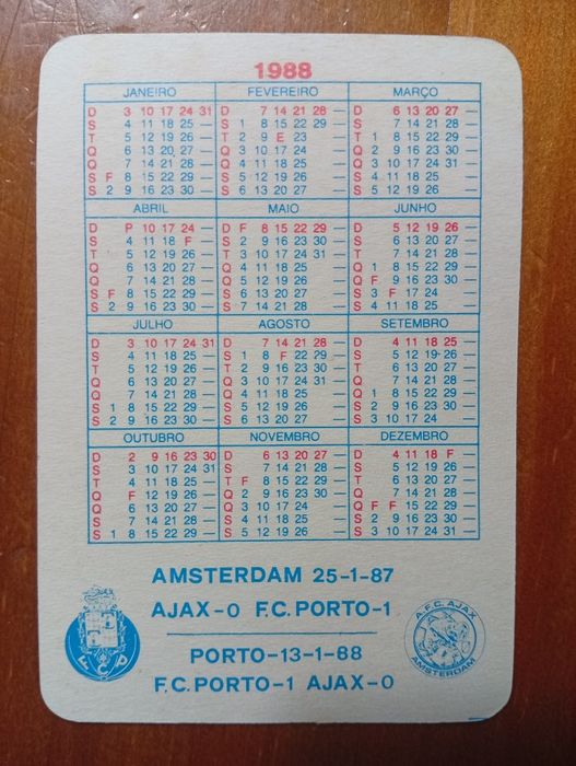 Coleções completas de calendários do F.C. do Porto