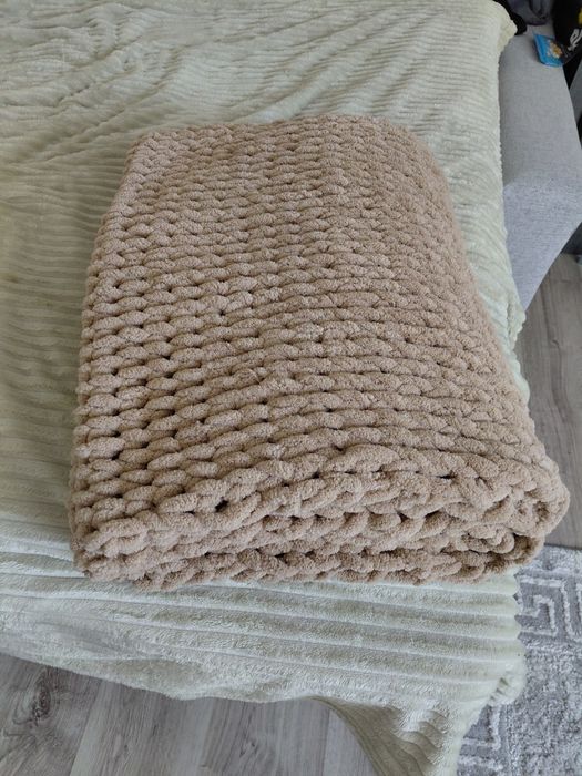 Koc/pled Recznie pleciony