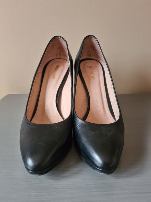 Klasyczne eleganckie czarne szpilki Gino Rossi roz. 36