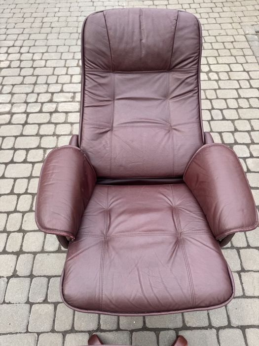 Крісло реклайнер шкіряне (0083) крісло для відпочинку