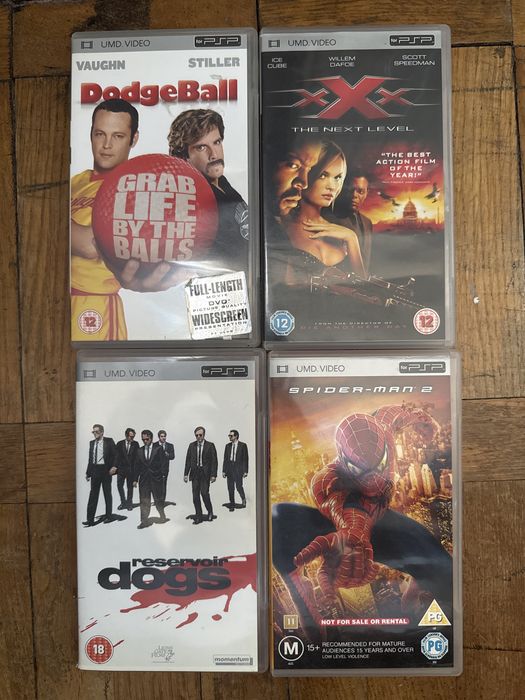 Zestaw filmów Reservoir dogs dodge ball spiderman 2 xxx - next level UMD VIDEO