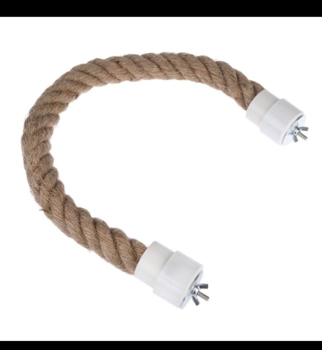 Tiaki  drążek dla ptaków z naturalnej juty ,zestaw 3sztuki