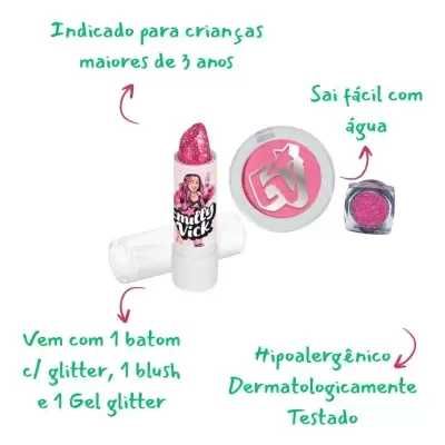 Kit Beauty Mix Emilly Vick Dos Rosa Maquiagem PRONTA ENTREGA