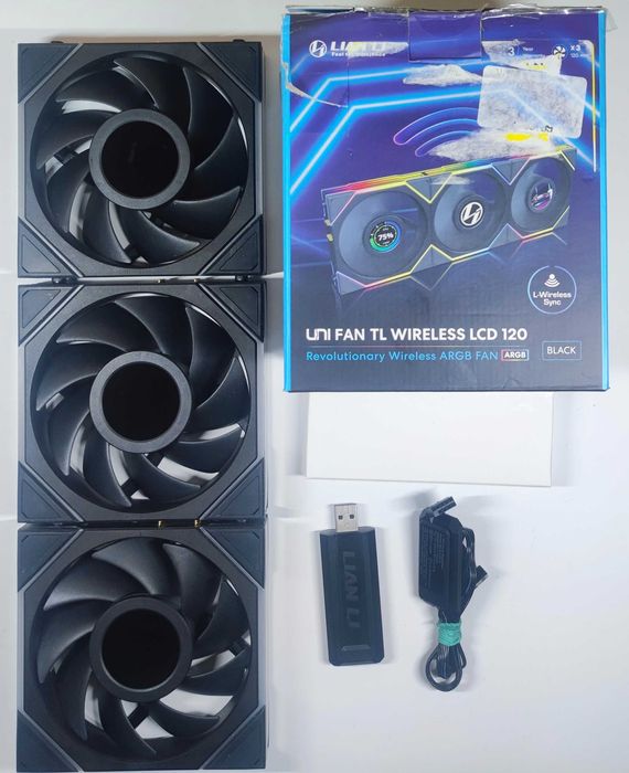 Вентилятори Lian Li Uni Fan Tl LCD Wireless 120 3 pack Black