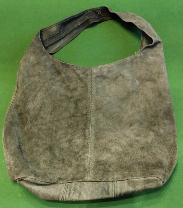 Torebka damska oliwkowa typu shopper