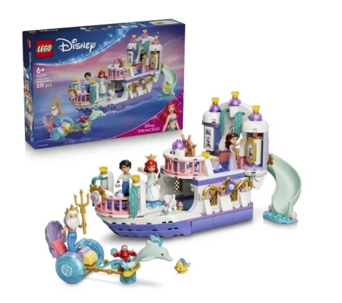 LEGO(R) DISNEY 43299 Ariel's Royal Wedding Boat. LEGO. Nowy Produkt