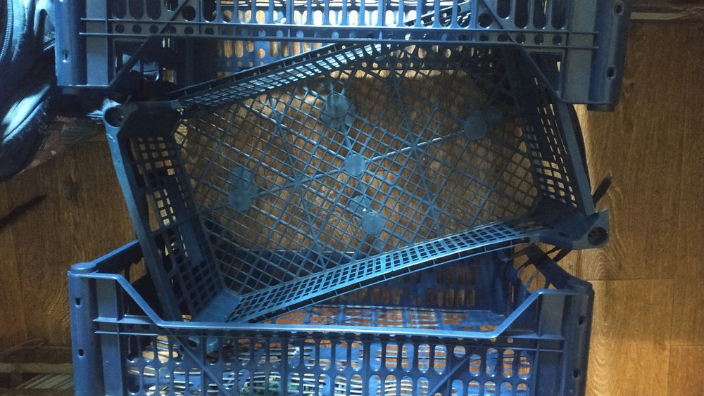 Ящики для хранения овощей и фруктов, пластмассовые