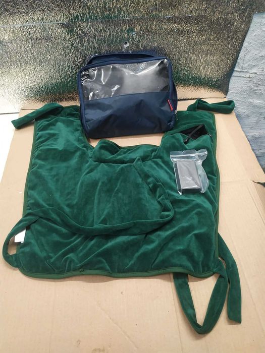 Poduszka elektryczna grzewcza na szyję i ramiona, zielona