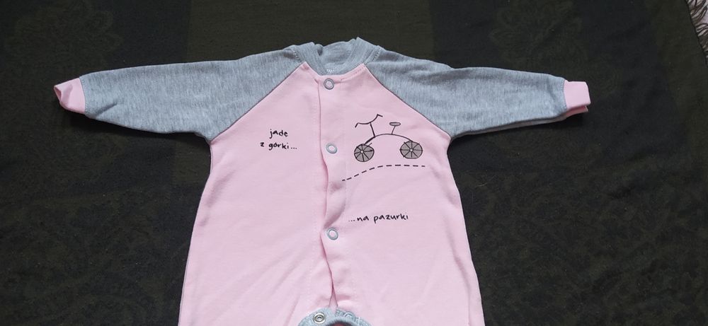 Pajacyk rozpinany całościowo śpiochy 56 szpital wyprawka BIKE terjan