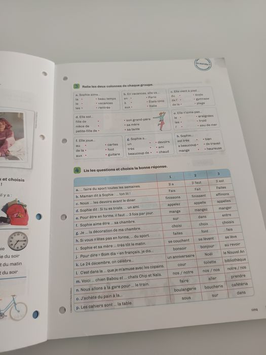 Livro de fichas 8 ano francês- Ça marche