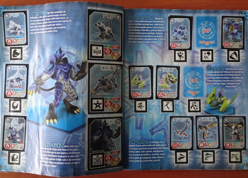 Cadernetas Invizimals  da Panini