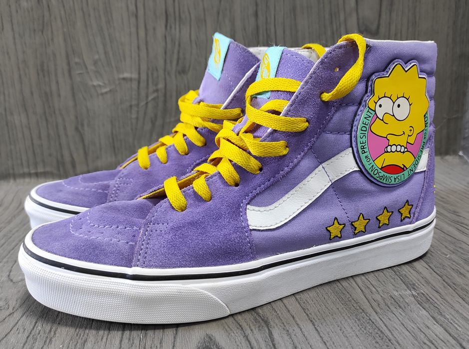РОЗПРОДАЖ!!! 40,5 Vans x The Simpsons Sk8-Hi оригінальні жіночі кросовки, кеди