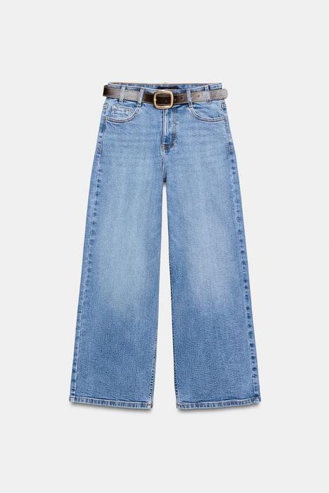 Jeans Z1975 Culotte Cintura Subida com Cinto (Novas N.42)