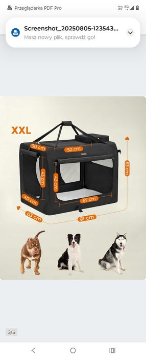 Klatka dla psa Transporter XXL