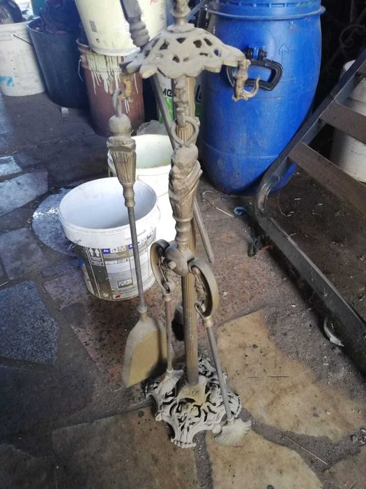 acessorios de lareira em metal