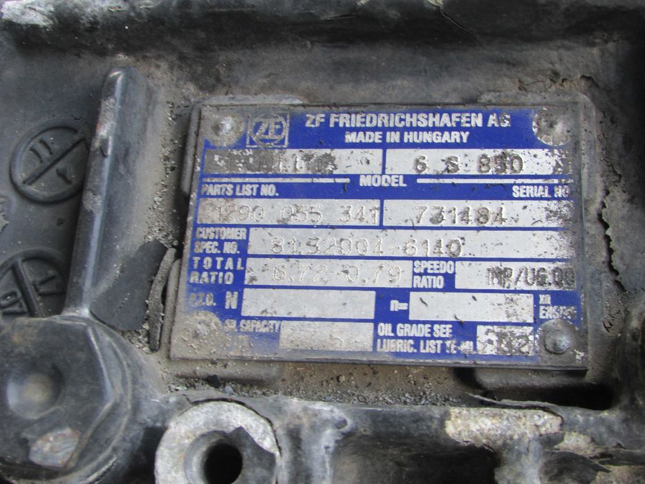 кпп Man, Daf zf 6s 850