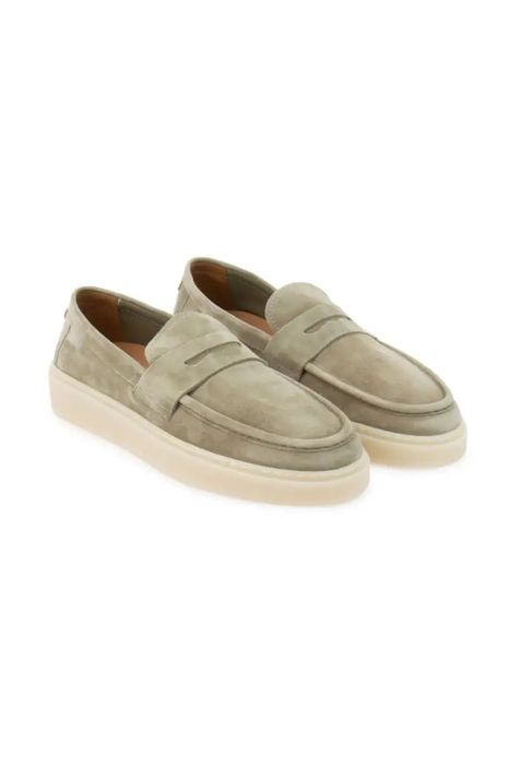 Фірмові замшеві туфлі лофери fabiano ricci suede loafers vibe