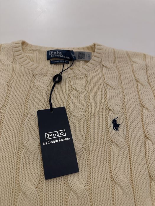 Polo Ralph Lauren - Camisola de malha bege (Pima Cotton)
