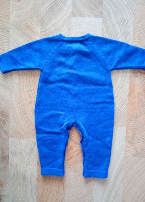 Pajac, kombinezon merino 56/62 jak nowy