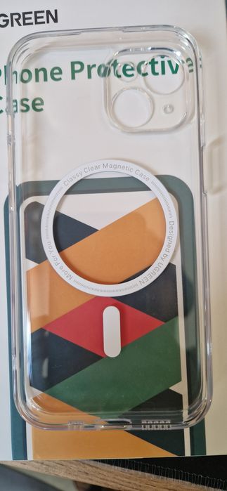 Чехол iphone 15, прозорий, магсейф