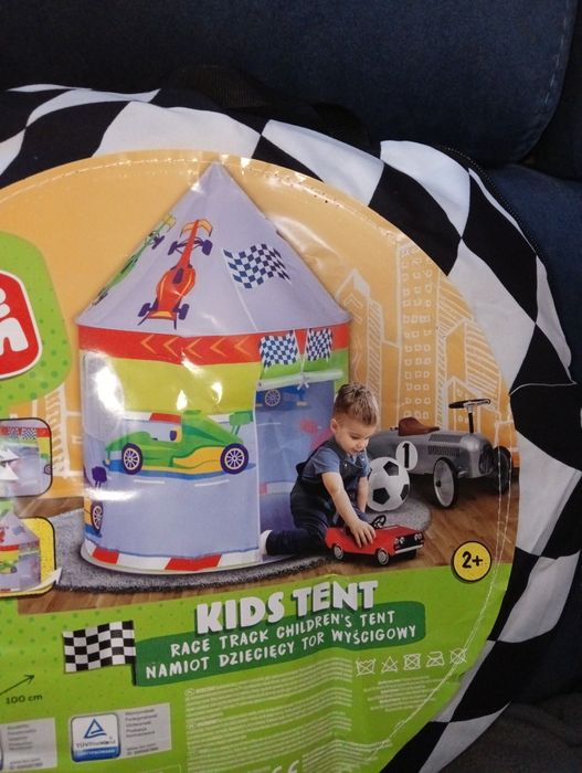 Namiot dziecięcy dla chłopca Elefun kids tent race track children's te