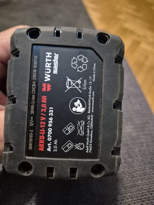 Ładowarka Würth AL 60-LI do akumulatora LI-12V