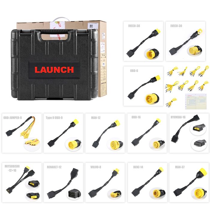 Launch X431 PAD VII HD Ligeiros + Pesados