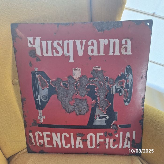 Vintage placa Husqvarna