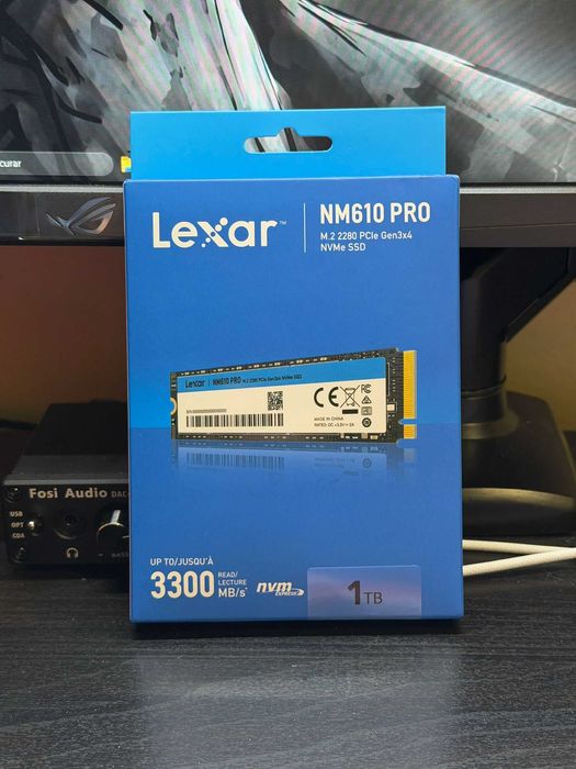 1TB SSD NVMe Lexar NM610PRO — NOVO e SELADO - Comprado dia 21/04 na Worten