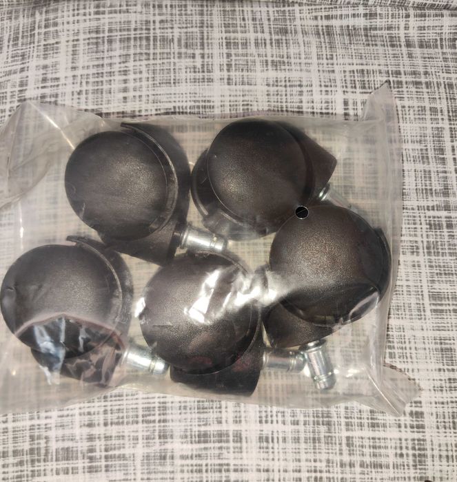 Conjunto de cinco rodas para cadeiras de escritório