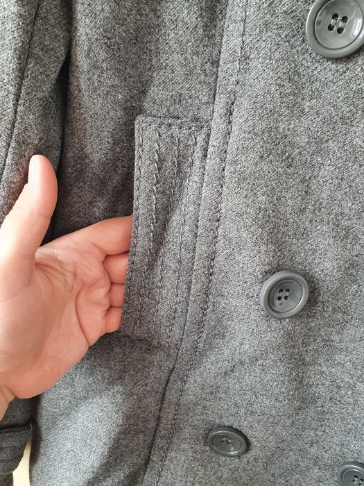 Płaszcz, 60% wełna, 40% wiskoza, H&M Divided, rozm.38