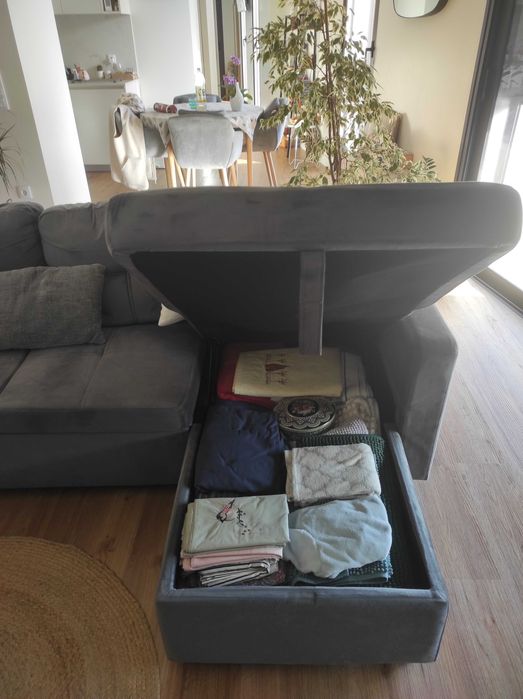 Sofa cama e chaise longue