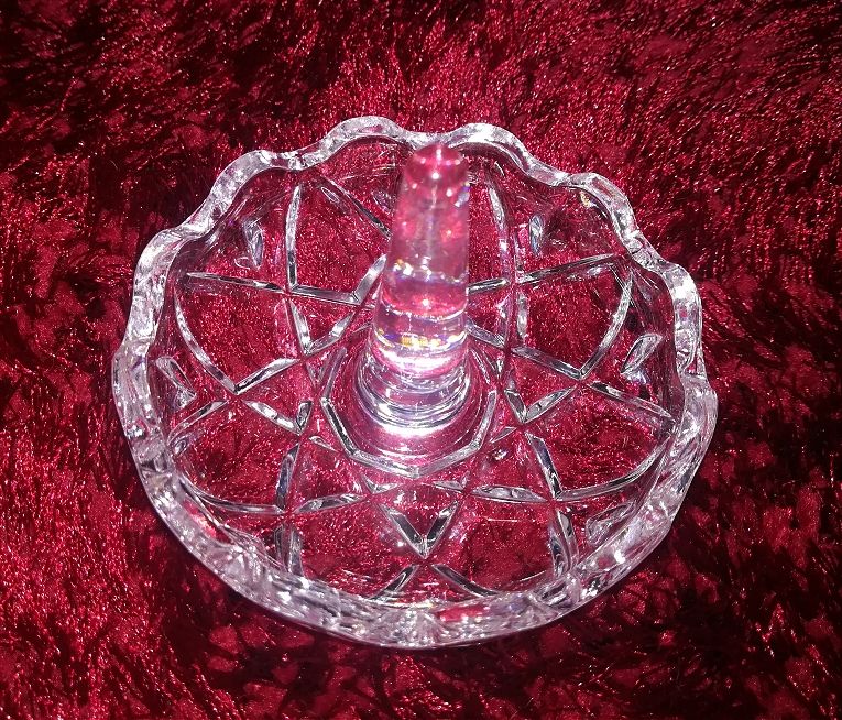 Porta anéis de cristal
