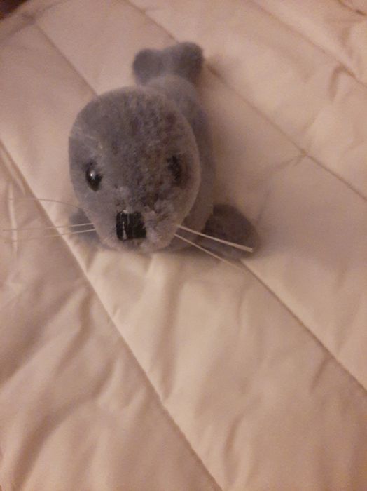 Foca Bebé Vintage 100% lã - anos 80
