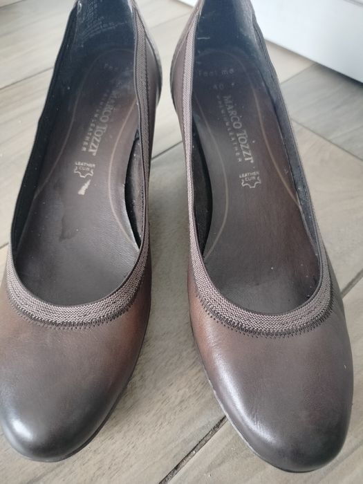 Buty czółenka brązowe r.40 Marco Tozzi