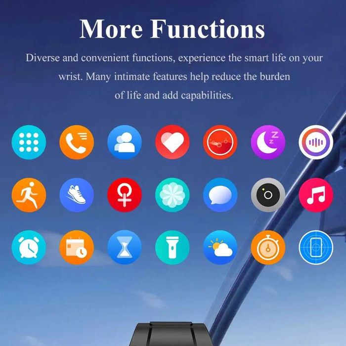 SmartWatch LG-101 Black PORTES GRÁTIS