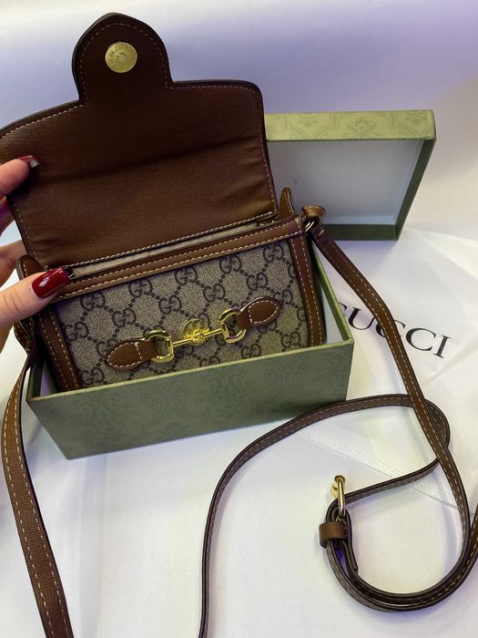 Жіноча сумка Gucci Horsebit 1955 Shoulder сумочка Гучи