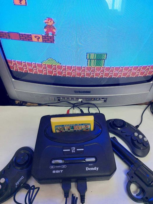 Денді повний комплект відмінний стан з іграми, ігрова приставка dendy.