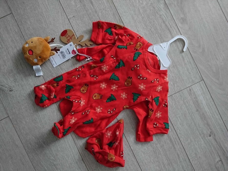 Nowy świąteczny zestaw komplet niemowlęcy prezent dla dziecka 56
