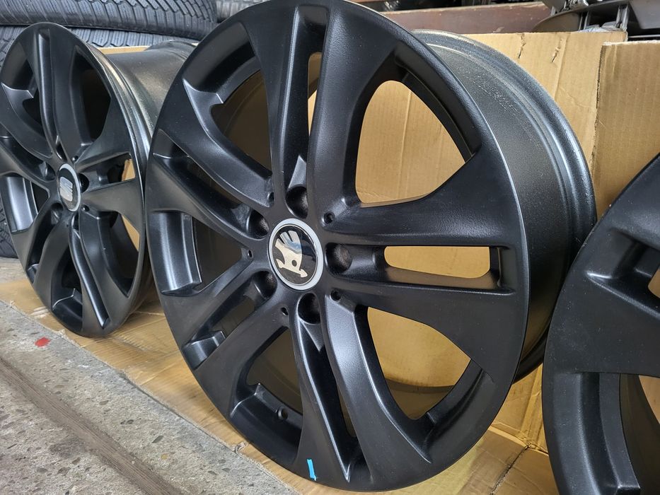 Alufelgi 5x112 17cali VW Audi Skoda Seat  Czarny Mat