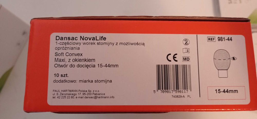 Nowe worki stomijne 10 szt w opakowaniu Dansac