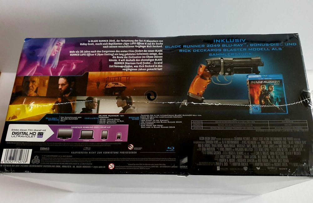 Blade Runner - Blaster Edition 2xBlu Ray pistolet blaster z filmu Łowca Androidów Nowy Folia