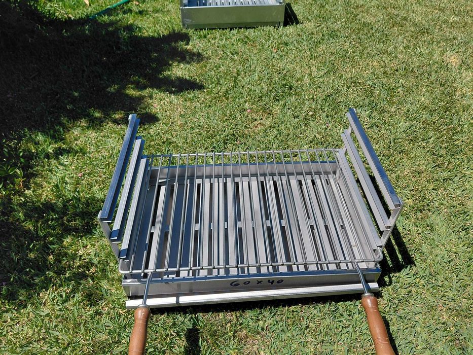 Grelhador/churrasqueira/assador inox 58x40,58x35, 60x40,65x40,67x40,68x40,70x40,80x40