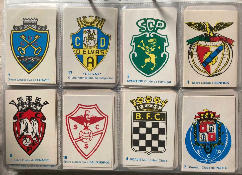 Calendários Antigos de Futebol - Emblemas de Clubes Portugueses (preço unitário)