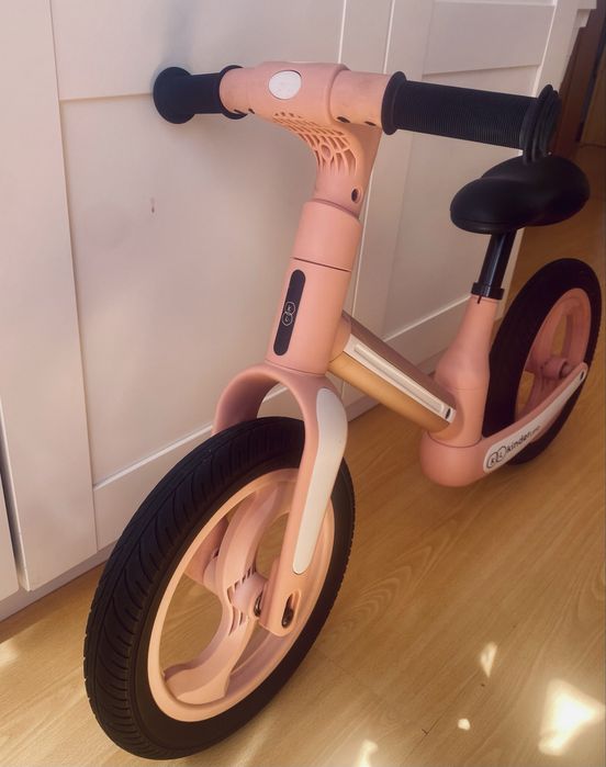 Bicicleta de equilíbrio Kinderland dobrável – rosa