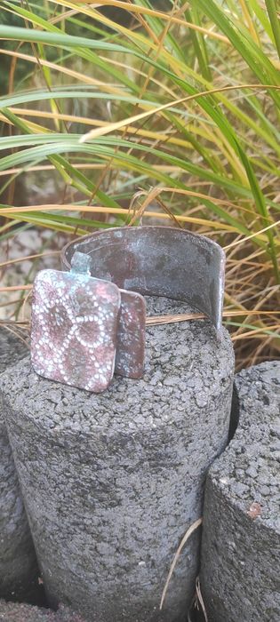 Bransoletka + zawieszka miedziana