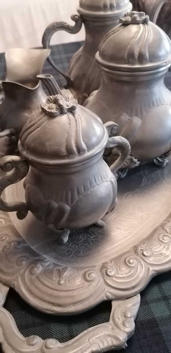 Conjunto em estanho fino - 97% (5 peças)