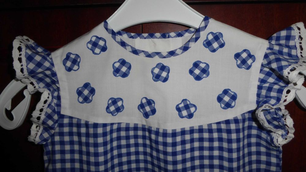 Sukienka dziewczęca country western HANDMADE 3-5 lat jak nowa