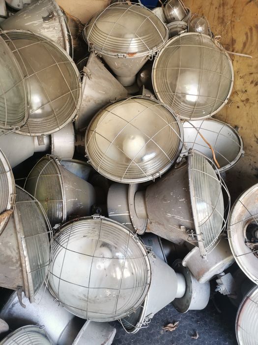 Lampa ORP MESKO LOFT PRL przemysłowa wisząca lampy